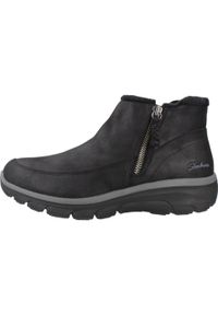 skechers - SKECHERS EASY GOING INTO FALL Czarny. Kolor: czarny. Materiał: syntetyk, tkanina. Styl: sportowy