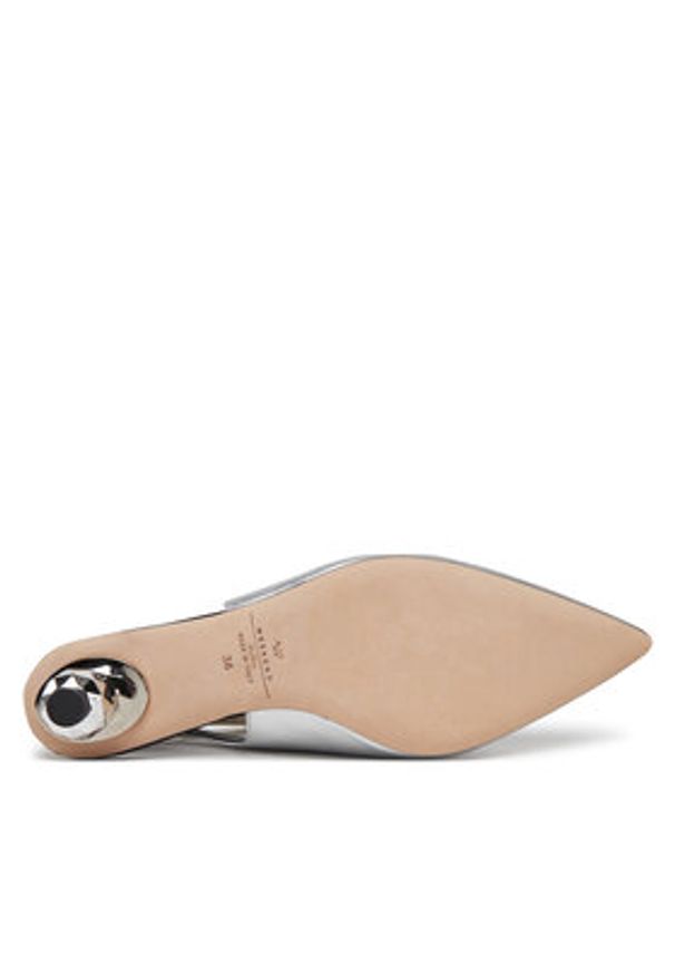 Weekend Max Mara Sandały Gallico 2515521034600 Srebrny. Kolor: srebrny. Materiał: skóra