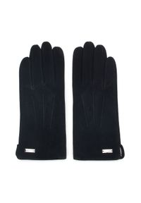 Wittchen - Damskie rękawiczki welurowe. Kolor: czarny. Materiał: welur, skóra. Wzór: aplikacja. Styl: elegancki, klasyczny #3