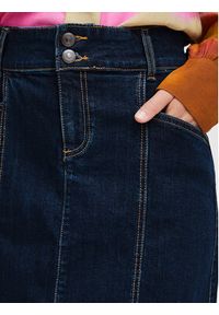 Fransa Spódnica jeansowa 20612738 Granatowy Regular Fit. Kolor: niebieski. Materiał: bawełna #7