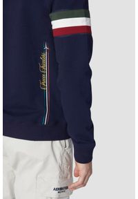 Aeronautica Militare - AERONAUTICA MILITARE Granatowa męska bluza rozpinana, Rozmiar 3XL. Kolor: niebieski #3