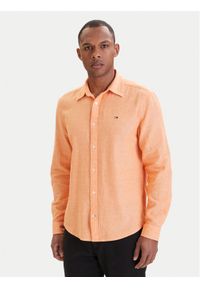 Tommy Jeans Koszula DM0DM22761 Pomarańczowy Regular Fit. Kolor: pomarańczowy. Materiał: bawełna #1