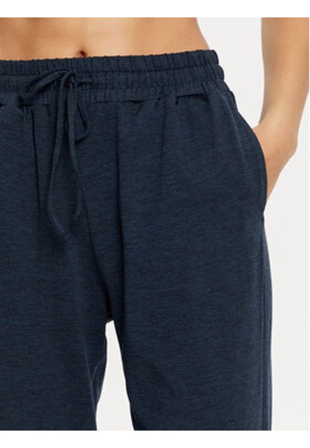 GIRLFRIEND COLLECTIVE - Girlfriend Collective Spodnie dresowe ReSet 6016 Granatowy Slim Fit. Kolor: niebieski. Materiał: syntetyk