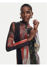 Desigual Sukienka codzienna Carson 24WWVK59 Kolorowy Slim Fit. Okazja: na co dzień. Materiał: syntetyk. Wzór: kolorowy. Typ sukienki: proste. Styl: casual #6