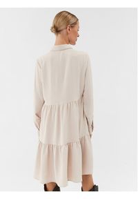 Vero Moda Sukienka codzienna Inge 10293730 Beżowy Regular Fit. Okazja: na co dzień. Kolor: beżowy. Materiał: syntetyk. Typ sukienki: proste. Styl: casual #5