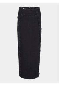 GESTUZ - Gestuz Spódnica jeansowa Catia 10908698 Czarny Regular Fit. Kolor: czarny. Materiał: bawełna