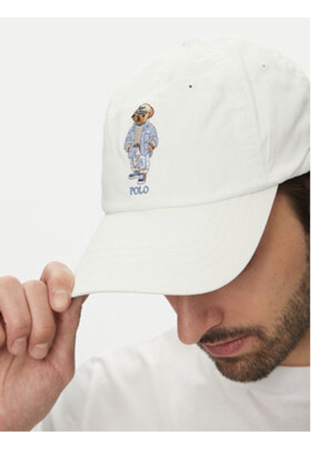 Polo Ralph Lauren Czapka z daszkiem 710963775001 Écru. Materiał: bawełna, materiał