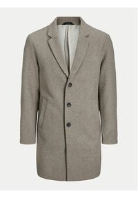 Jack & Jones - Jack&Jones Płaszcz wełniany Harris 12263845 Beżowy Regular Fit. Kolor: beżowy. Materiał: syntetyk #6