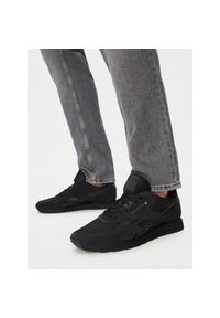 Sneakersy Reebok. Kolor: czarny. Materiał: nylon. Model: Reebok Classic, Reebok Nylon #1