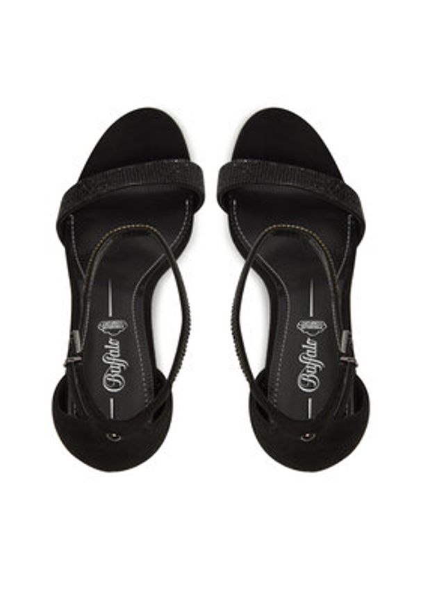 Buffalo Sandały Monroe 2 1291243 Czarny. Kolor: czarny. Materiał: materiał