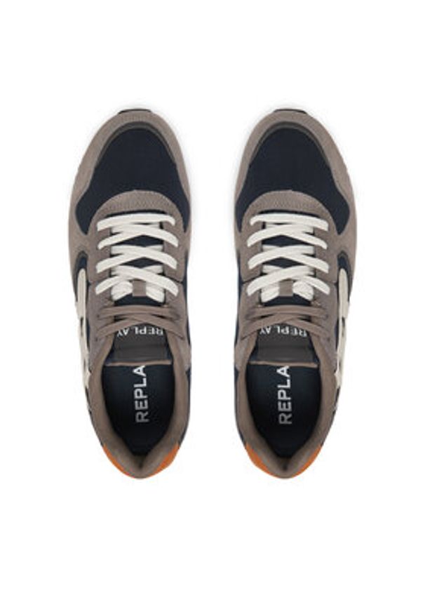 Replay - REPLAY Sneakersy GMS9I .000.C0010L Beżowy. Kolor: beżowy. Materiał: zamsz, skóra