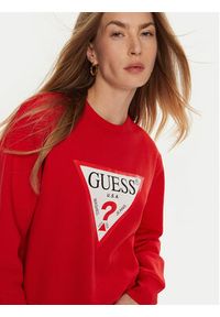 Guess Bluza W2YQ16 KBA11 Czerwony Regular Fit. Kolor: czerwony. Materiał: bawełna