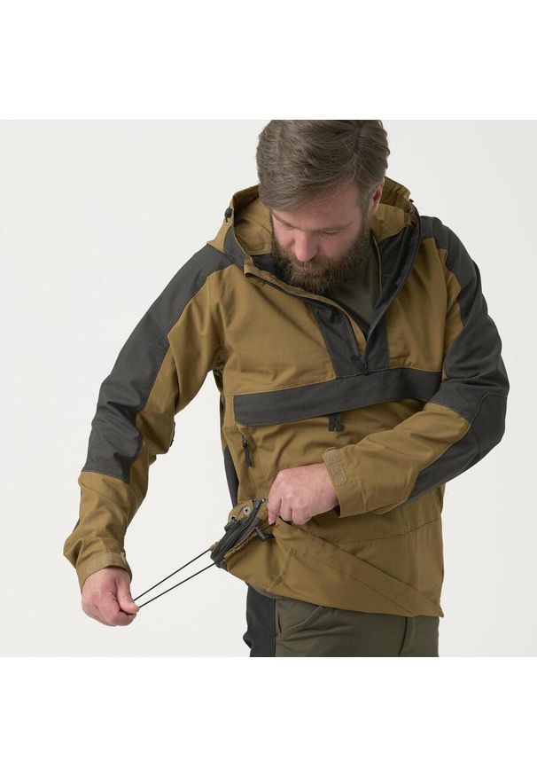 Kurtka turystyczna męska Anorak Helikon-Tex WOODSMAN® Czarna. Kolor: czarny