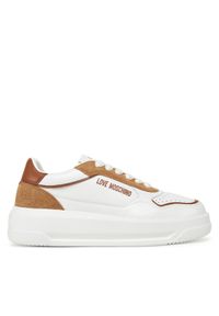 Love Moschino - Sneakersy LOVE MOSCHINO. Kolor: biały