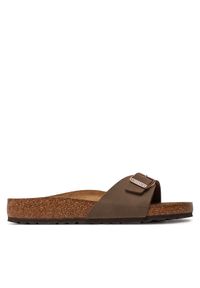 Birkenstock Klapki Madrid 0040091 Brązowy. Kolor: brązowy. Materiał: skóra #1