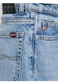 Big-Star - Jeansy dziewczęce z szeroką nogawką niebieskie Natalie 165. Stan: podwyższony. Kolor: niebieski. Materiał: jeans. Styl: vintage, klasyczny, elegancki #3