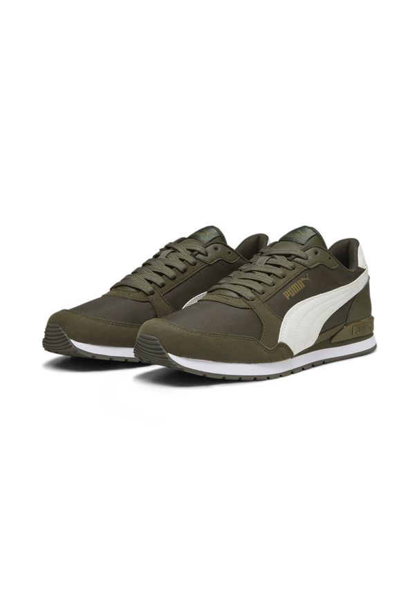 Buty do chodzenia męskie Puma ST RUNNER V3 NL. Zapięcie: sznurówki. Kolor: wielokolorowy, zielony. Materiał: guma, tkanina, mesh, materiał, syntetyk. Szerokość cholewki: normalna. Sport: turystyka piesza