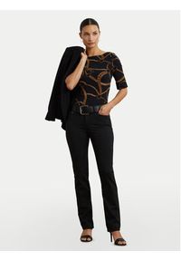 Lauren Ralph Lauren - LAUREN RALPH LAUREN Bluzka 200971107001 Czarny Slim Fit. Kolor: czarny. Materiał: bawełna #3
