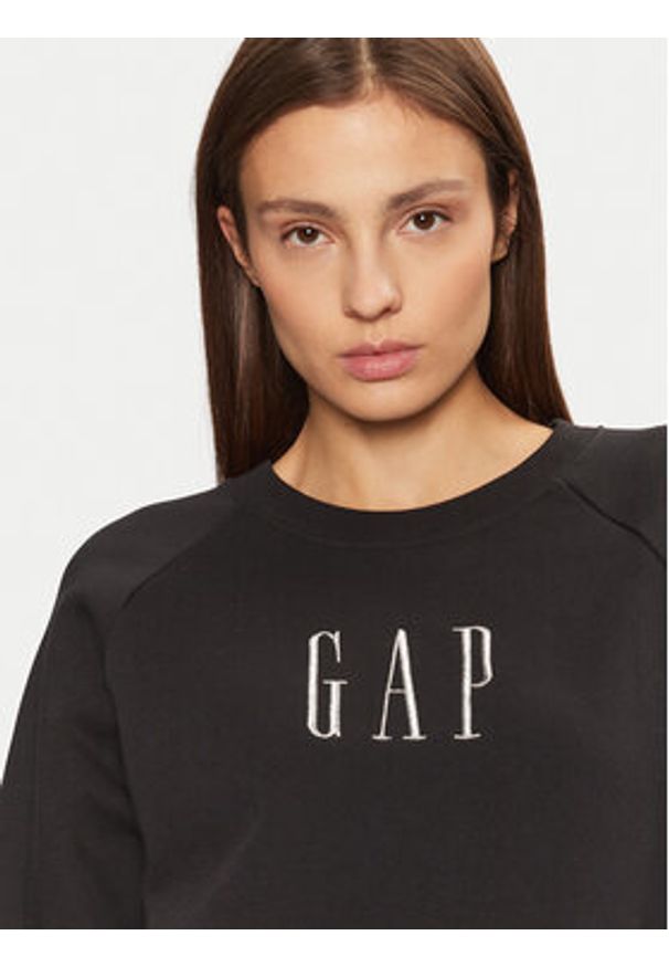 GAP - Gap Bluza 588019-03 Czarny Relaxed Fit. Kolor: czarny. Materiał: bawełna