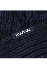 TOMMY HILFIGER - Tommy Hilfiger Szalik Monotype Chunky Knit Scarf AM0AM11507 Granatowy. Kolor: niebieski. Materiał: wełna, syntetyk #3