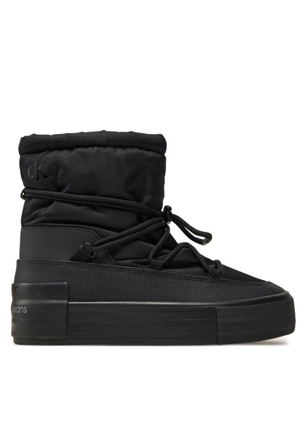 Calvin Klein Jeans Botki Vulc Flatform Snow Boot Wn YW0YW01591 Czarny. Kolor: czarny. Materiał: materiał