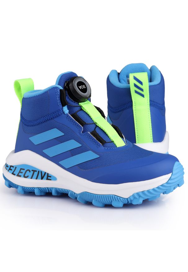 Adidas - Buty dziecięce ADIDAS FORTARAUN BOA. Kolor: biały, zielony, wielokolorowy, niebieski