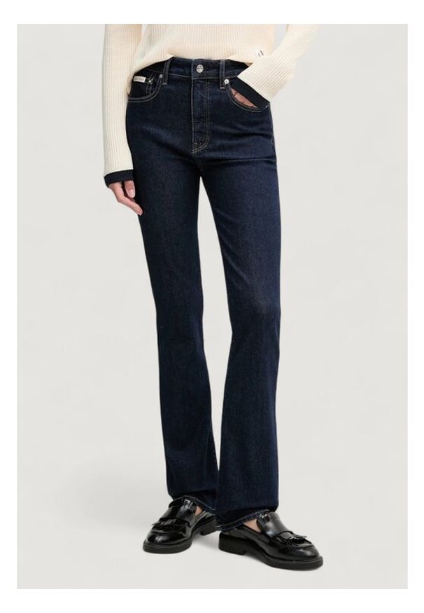 Calvin Klein Jeans Jeansy LV047D732G Granatowy Bootcut Fit. Kolor: niebieski