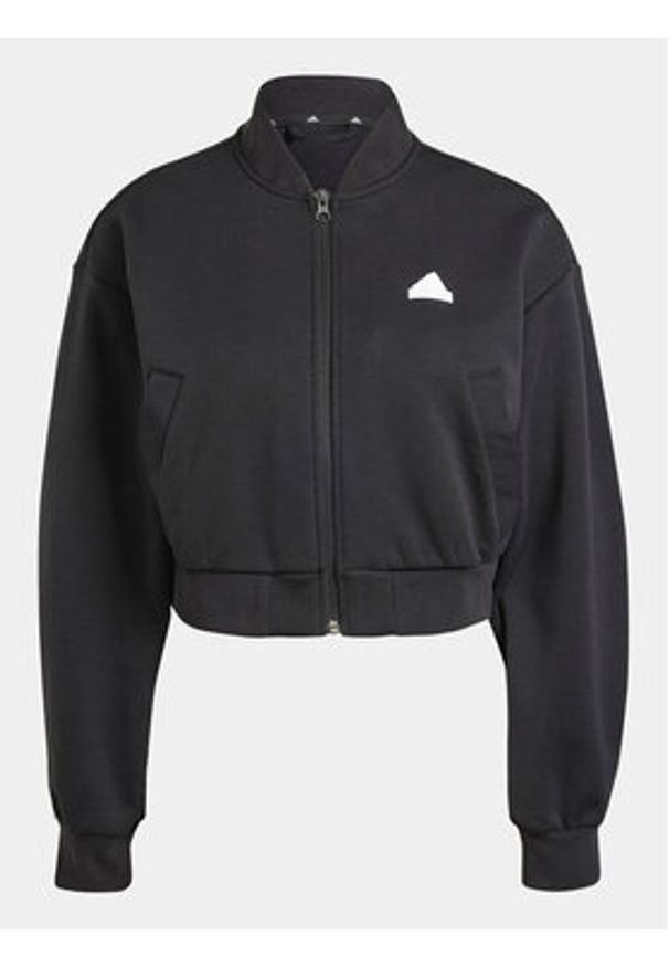 Adidas - adidas Bluza Future Icons 3-Stripes IP1566 Czarny Loose Fit. Kolor: czarny. Materiał: bawełna