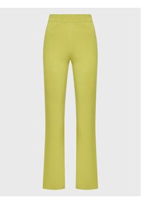 Kontatto Spodnie dzianinowe 3M7762 Zielony Regular Fit. Kolor: zielony. Materiał: wiskoza #1