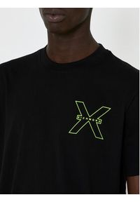 Richmond X T-Shirt Rached UMP24031TS Czarny Regular Fit. Kolor: czarny. Materiał: bawełna #2