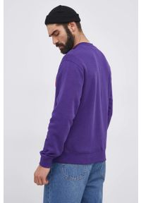 GAP Bluza męska kolor fioletowy z aplikacją. Kolor: fioletowy. Wzór: aplikacja #2