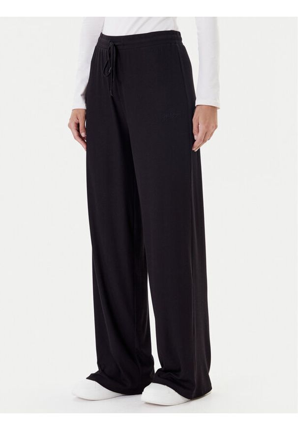 Guess Spodnie materiałowe O5GB00 KCQ72 Czarny Relaxed Fit. Kolor: czarny. Materiał: materiał