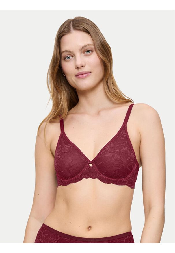 Triumph Biustonosz z fiszbiną Amourette Charm 10214458 Różowy. Kolor: różowy. Materiał: syntetyk