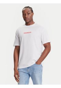 Quiksilver T-Shirt Dna Clicker Tee EQYZT08207 Biały Comfort Fit. Kolor: biały. Materiał: bawełna