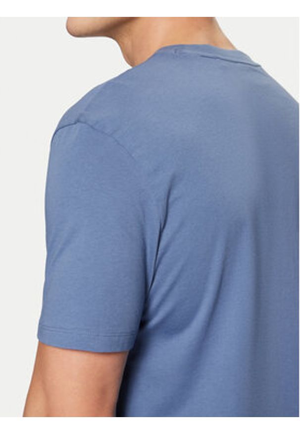 Hugo - HUGO T-Shirt Dulivio 50467556 Niebieski Regular Fit. Kolor: niebieski. Materiał: bawełna