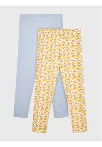 Cotton On Kids Komplet 2 par legginsów 762754 Kolorowy Slim Fit. Materiał: bawełna. Wzór: kolorowy