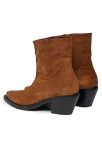 Pinko - PINKO Botki Mozart Texano Al 23-24 BLKS1 102025 A0N8 Brązowy. Kolor: brązowy. Materiał: zamsz, skóra #2