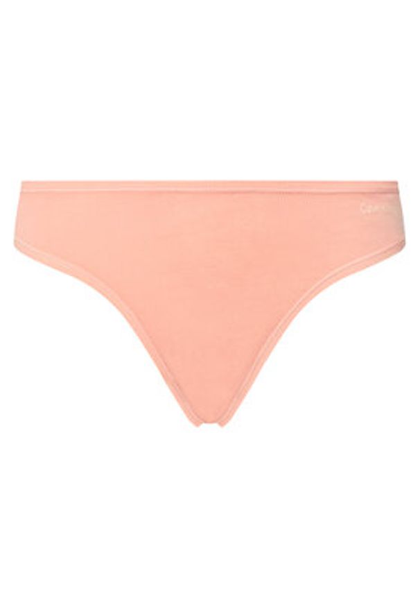 Calvin Klein Underwear Komplet 5 par stringów 000QD5250E Kolorowy. Materiał: bawełna. Wzór: kolorowy
