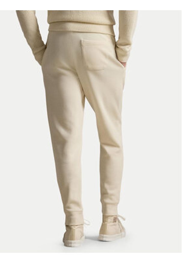 Polo Ralph Lauren Spodnie materiałowe 710B13640003 Beżowy Regular Fit. Kolor: beżowy. Materiał: bawełna, syntetyk