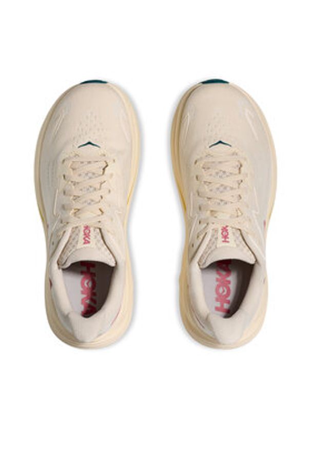 HOKA - Hoka Buty do biegania Clifton 10 1162031 Écru. Kolor: kremowy. Materiał: materiał