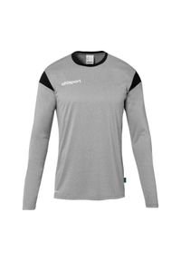 UHLSPORT - Dziecięcy dżersej z długim rękawem Uhlsport Squad 27. Kolor: czarny, szary, wielokolorowy. Materiał: jersey. Długość rękawa: długi rękaw. Długość: długie
