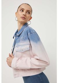 Tommy Jeans kurtka jeansowa damska przejściowa oversize. Materiał: bawełna #1
