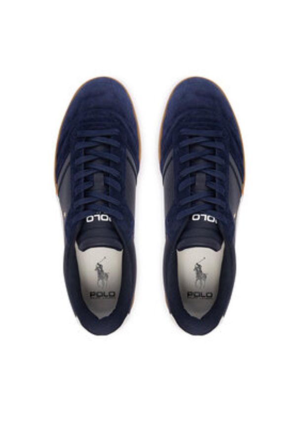 Polo Ralph Lauren Sneakersy 809P07526003 Granatowy. Kolor: niebieski. Materiał: skóra