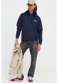 Billabong bluza męska kolor granatowy z kapturem melanżowa. Typ kołnierza: kaptur. Kolor: niebieski. Materiał: materiał. Wzór: melanż #3