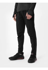 4f - Spodnie do biegania w terenie szybkoschnące męskie. Kolor: czarny. Materiał: dzianina, materiał, włókno, guma. Sport: bieganie #2