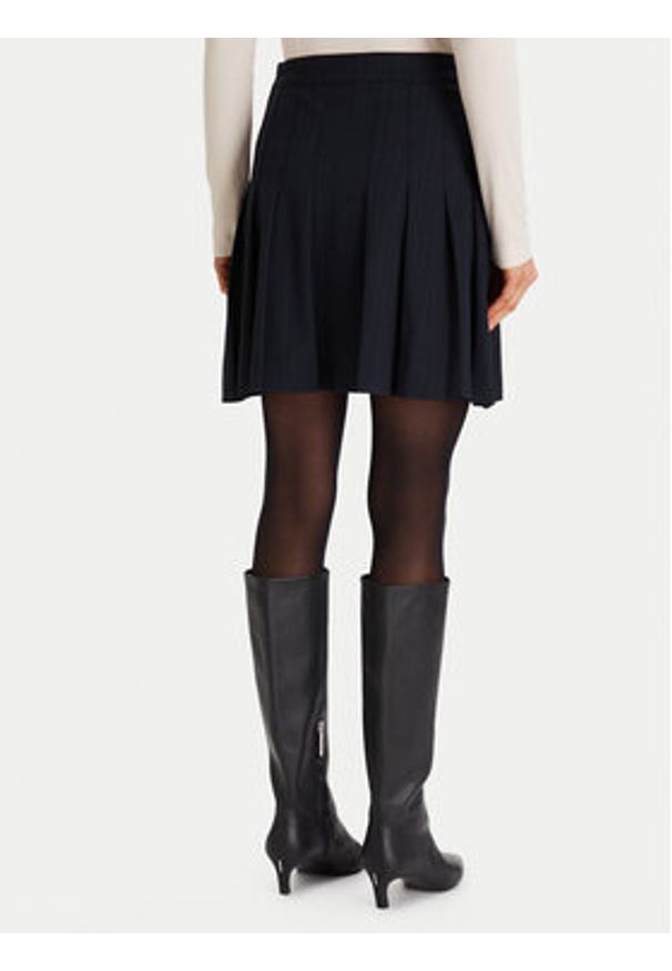 Morgan Spódnica plisowana 252-JLOUI.F Granatowy Regular Fit. Kolor: niebieski. Materiał: syntetyk, wiskoza