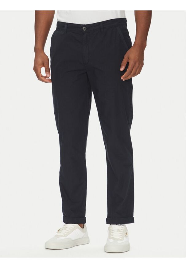 Aeronautica Militare Chinosy 251PA1654CT3505 Granatowy Regular Fit. Kolor: niebieski. Materiał: bawełna