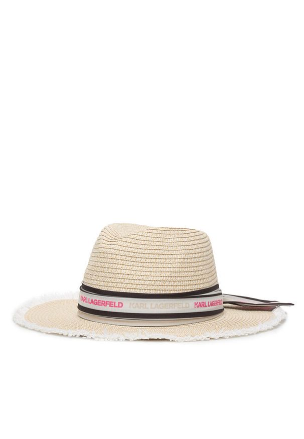 Kapelusz Karl Lagerfeld Kids. Kolor: beżowy