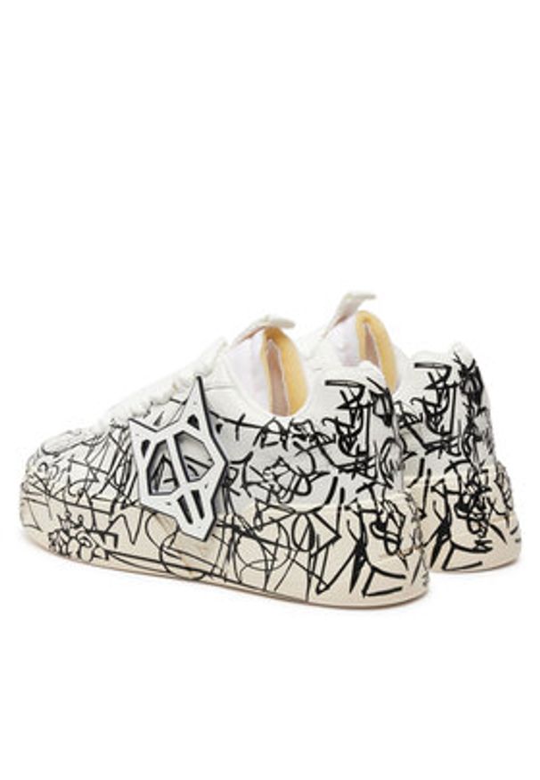 Naked Wolfe Sneakersy Kosa Kolorowy. Materiał: skóra. Wzór: kolorowy