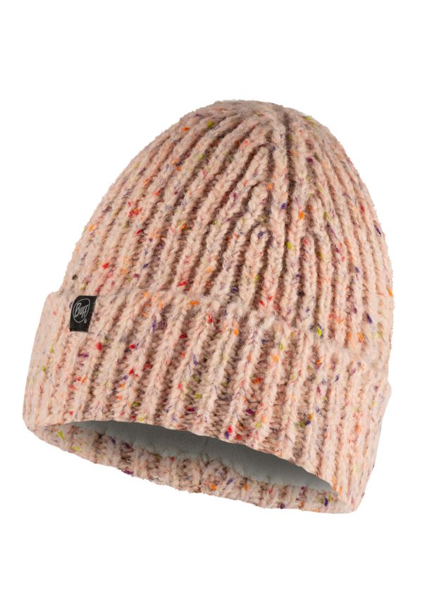 Czapka wełniana Buff Lifestyle Knitted & Fleece Band Hat. Kolor: różowy. Materiał: wełna. Styl: sportowy